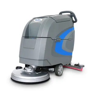 Mini taşınabilir küçük manuel otomatik karo temizleme zemin temizleme makinesi arkasında yürümek