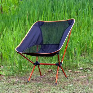 Chaise pliante d'extérieur, chaise de voyage portable, tabouret de loisirs avec dossier, chaise de pêche et de plage ultra-légère en alliage d'aluminium - Product Image 3