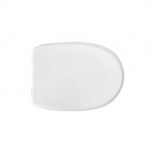 Asiento de inodoro para Eos Medea Vase Forma 6, blanco, 50,5 cm de longitud, con bisagras pasantes - Product Image 3