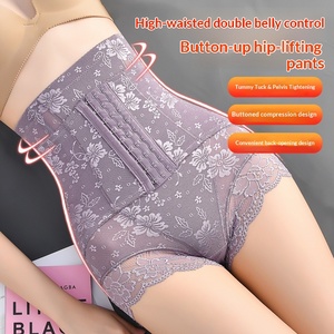 Culottes en <span class=keywords><strong>nylon</strong></span> ODM à lacets abdominaux, fines pour l'été, ventre plat, taille forte, post-partum, modelage du corps, lifting des hanches, ajustables pour femmes - Product Image 2