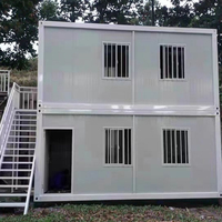 Fabricant HTH Maison conteneur préfabriquée de deux chambres à coucher 2 étages à plat Maisons conteneur préfabriquées de luxe avec 2 chambres à coucher