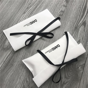 50 sacs en velours blanc, style de luxe, pochette cadeau, enveloppe avec ruban - Product Image 5