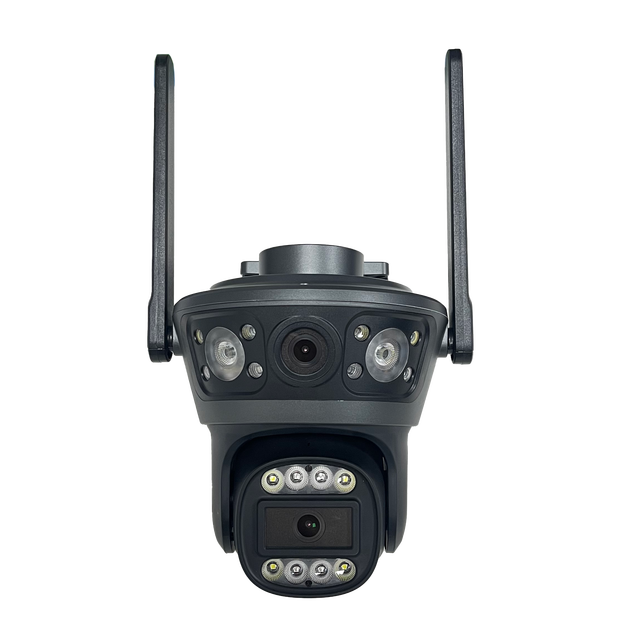 Latest 8MP 4K Outdoor Waterproof Human Motion Detection Tuya Dual Lens Dual Screen PTZ 5g Wifi Security Camera