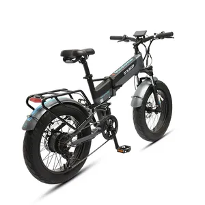 Vélo électrique pliable TXED 20 pouces à 3 plis, pneus larges 4.0, moteur sans balais 48V 500W, batterie 13Ah, 7 vitesses - Product Image 1