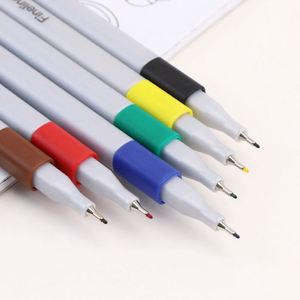 Ensemble de marqueurs d'art à pointe fine de haute qualité, sans bavures, recommandé par les artistes de bandes dessinées, stylo à dessin - Product Image 5