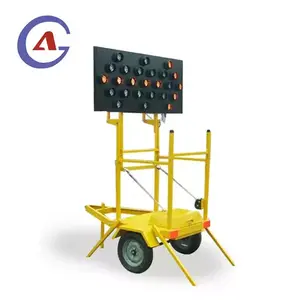 1200*2400mm Folding Stand Traffic Control Equipment Warning Light Solar Sign Board Truck Mounted Led Arrow Board