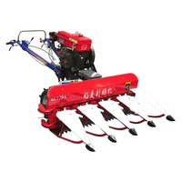 Moissonneuse agricole multifonctionnelle à vente chaude, mini moissonneuse de riz, de maïs, de soja, de poivre, de roseau, tracteur à pied