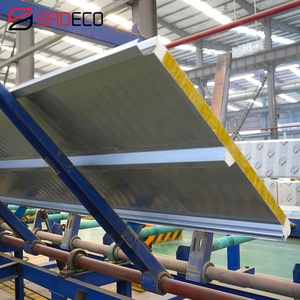 Painel de Lã de Rocha Sandwich para Parede e Telhado: Painéis de 30mm-150mm Coloridos, Isolamento à Prova de Fogo, Preço por Metro - Product Image 3