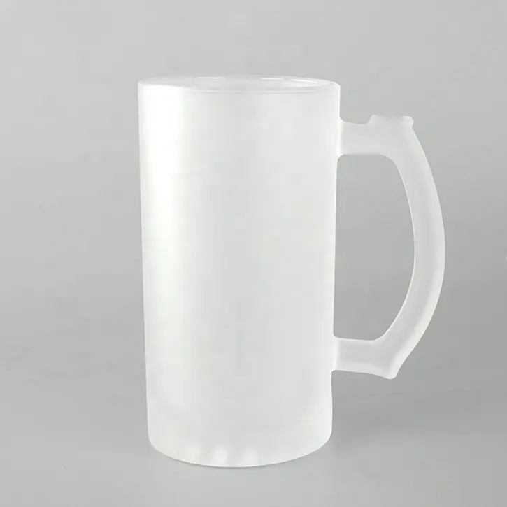 2023 sản phẩm hot 850ml Frosted truyền nhiệt trong suốt rõ ràng in thăng hoa thủy tinh bia nước ép cà phê Mug Tumbler với xử lý