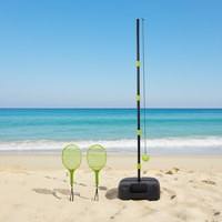 Ensemble de tennis portable pour enfants Junior Speedball & Turnball avec 1 poteau, 2 raquettes, 1 balle, certifié EN-71 et CE, matériau LDPE