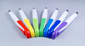 Stylo bille publicitaire économique en plastique blanc pour banque, bureau, étudiant – Stylo cadeau personnalisé - Product Image 5