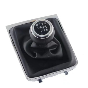 Pomo de palanca de cambios de cuero ergonómico para Volkswagen Passat B6 05-11 Set QZXN-D88 - Product Image 3