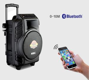 15 इंच बड़ी शक्ति गर्म बिक्री सुपर बास कराओके माइक्रोफोन के साथ उच्च गुणवत्ता बीटी गिटार के लिए जोर वक्ता आउटडोर मंच - Product Image 6