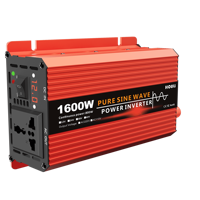 HOULI frekans İnvertörler ve dönüştürücüler saf sinüs dalga 12V için 220V 110V 1600W invertör küçük araç invertörü arabalar için