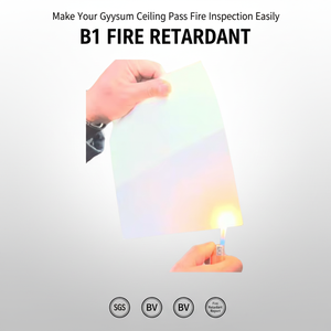 <span class=keywords><strong>Film</strong></span> PVC gaufré de bonne qualité, opaque, isolant thermique, résistant à l'humidité et au feu, pour dalles de plafond en PVC et plâtre - Product Image 2