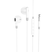 Écouteurs intra-auriculaires filaires personnalisés avec prise audio 3,5 mm, son stéréo à basses profondes, contrôle du volume, design ergonomique