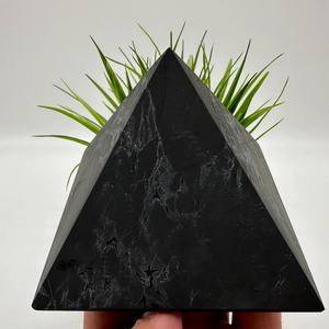 Pirámide de Shungita Negra de Alta Calidad de 5 cm, Pirámide de Shungita Energética, Artesanía de Cristal de Piedras Preciosas para Sanación, Decoraciones de Cristal - Product Image 4
