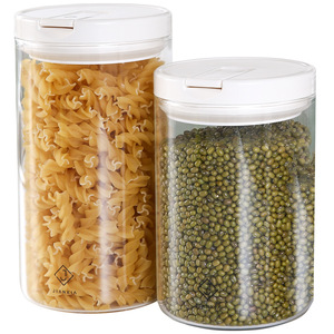 Pot de conservation <span class=keywords><strong>hermétique</strong></span> en verre transparent avec logo personnalisé, 600 ml-1200 ml, pour aliments secs, avec anneau de scellage et couvercle en plastique détachable pour la cuisine - Product Image 5