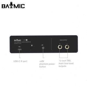 Interface audio professionnelle Daymic X2-o, carte son USB portable, mixeur, plage dynamique de 105 dB pour microphone 48V, instrument de musique - Product Image 5