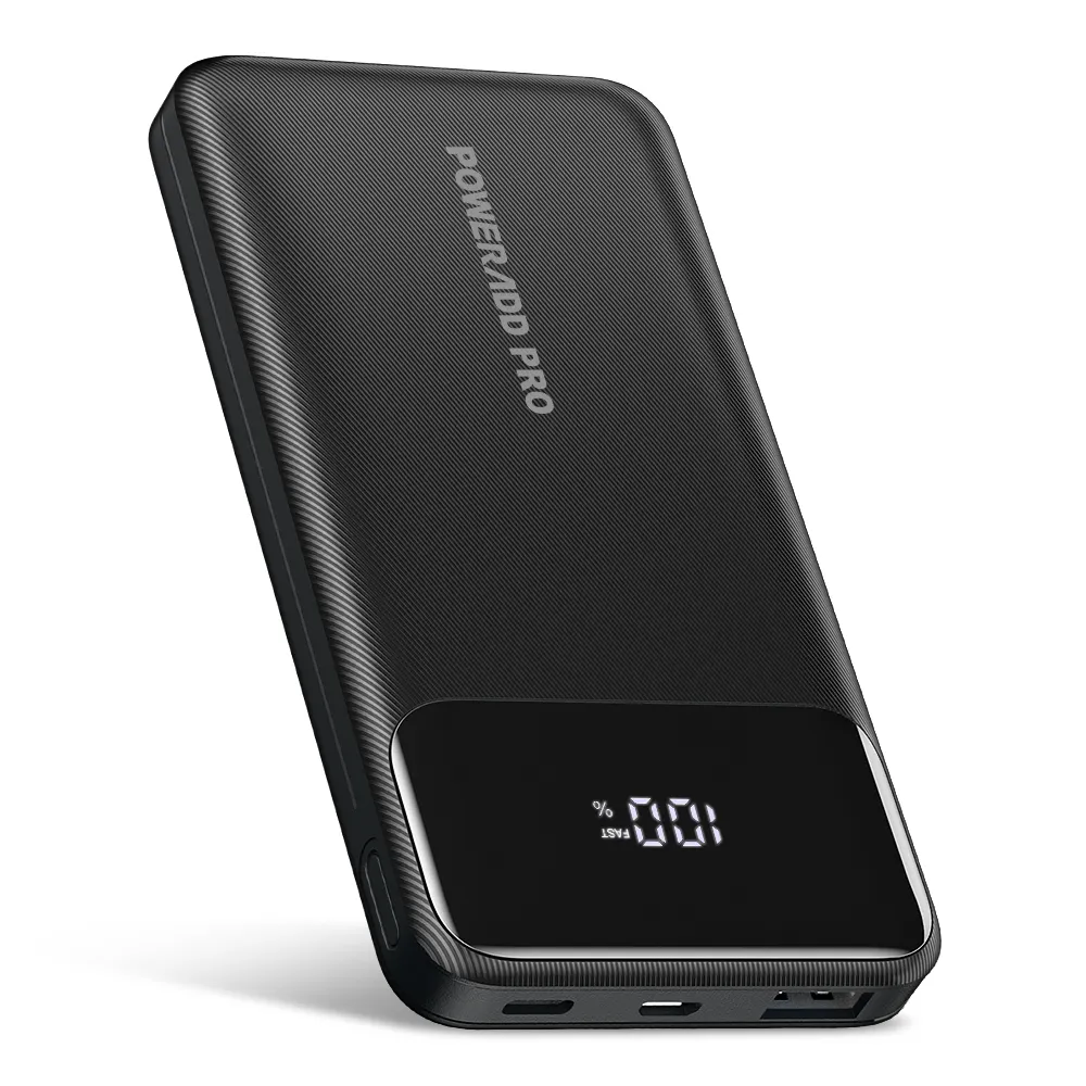New Digital Display Outdoor Fast Charging Portable Mobile Charger Powerbank 10000mah Power Banks With Type C Output
