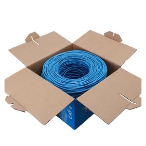 Çok Katmanlı Örgülü Cat6 LAN Kablosu OFC İletken LSZH Kılıf CCA 305M UTP 24AWG %95 Korumalama Etkinliği 10015 - Product Image 3