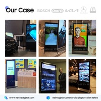 Kiosque publicitaire Android sur pied avec écran tactile interactif, affichage numérique et signalétique LCD