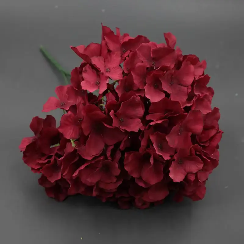 multiple color 5 heads silk hydrangea flower artificial hydrangea for Wedding Decoration