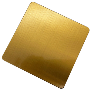 Tôles d'acier inoxydable colorées ASTM 304 316L brossées finition cheveux <span class=keywords><strong>de</strong></span> bison, <span class=keywords><strong>cuivre</strong></span> rouge, or, avec revêtement PVD et anti-traces <span class=keywords><strong>de</strong></span> doigts - Product Image 5