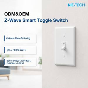 Interrupteur intelligent Z-Wave Plus en gros, 15A 120-277V, à encastrer, pour la domotique Alexa Google Home <span class=keywords><strong>SmartThings</strong></span> - Product Image 1