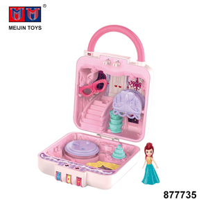 Costume del partito valigia trucco per bambini <span class=keywords><strong>set</strong></span> giocattoli con la bambola - Product Image 2