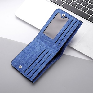 Women's Minimalist <b>Small</b> Canvas <b>Wallet</b> Cute Slim Purses - Product Image 1