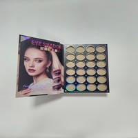 Superbe étui cosmétique imprimé tendance en carton rigide, style couverture de magazine, pour la création de palettes personnalisées DIY