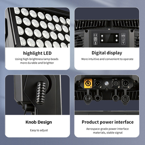 ไฟเมทริกซ์ LED RGBW 44x10W IP65 DMX512 สำหรับตกแต่งเมือง โครงสร้างอะลูมิเนียม - Product Image 6