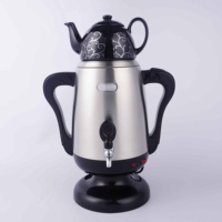 Samovar, bouilloire électrique grande taille 3,5L+0,6L en acier inoxydable, maintien au chaud, arrêt automatique, usage domestique et hôtelier