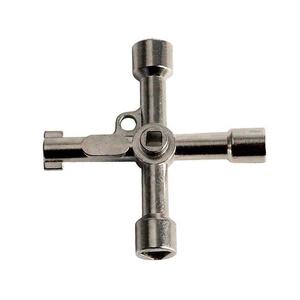 <span class=keywords><strong>Clé</strong></span> universelle multifonction 4 en 1, clés de plombier pour compteurs de <span class=keywords><strong>gaz</strong></span> et d'électricité, armoires, purge de radiateurs - Product Image 1