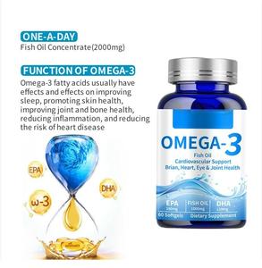 משלוח מהיר, יצרן עם תקני GMP ו-ISO, שמן דגים 1000 מ\\\"ג בכמוסות רכות, שמן דגים EPADHA בכמוסות רכות, סיטונאי, ייצור בהתאמה אישית (OEM) - Product Image 2