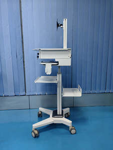 Troli Komputer Rumah Sakit Portabel yang Dapat Disesuaikan Tingginya untuk Klinik, Workstation Ultrasound Medis yang Dapat Dikustomisasi - Product Image 5