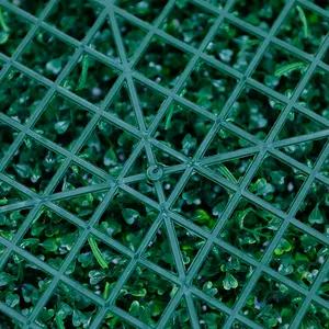 Paneles de setos artificiales de plástico Anti-UV, alta calidad, planta verde, pared Vertical de jardín para decoración interior y exterior