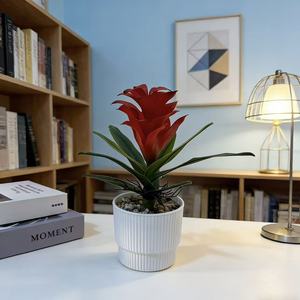 Bonsaï artificiel en forme de fleur d'ananas, 30 cm, plante décorative en plastique pour salon, décoration du Nouvel An - Product Image 3