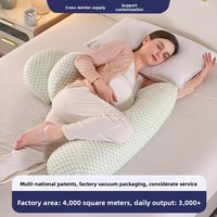 Oreiller de maternité multifonctionnel en forme de H pour le soutien corporel, idéal pour dormir sur le côté, avec couche d'air réglable, pour la taille et le ventre, pour les voyages transfrontaliers