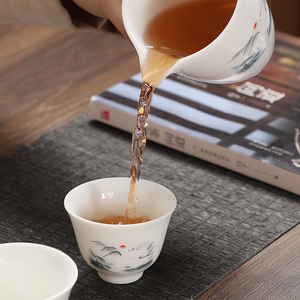 Fábrica de cordero grasa Jade porcelana Gongfu juego de té hogar Oficina Dehua porcelana blanca tetera tazas Gaiwan caja de regalo - Product Image 4