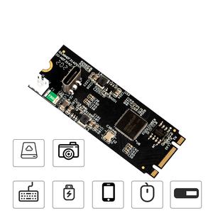IOCREST Asm3142 M.2からType-cホストコントローラーカードUSB3.2Gen2 10Gbps1ポートUSBC M.2 22 x60BキーMキーデータ転送ライザー - Product Image 4