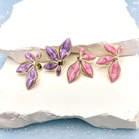 Boucles d'oreilles clous en acier inoxydable tendance, design mignon et miniatures (lèvre, étoile, papillon, coléoptère), hypoallergéniques