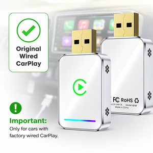 30% de Descuento en Adaptador Inalámbrico CarPlay Premium Q1JS USB Portátil para iOS y Android Auto, Hecho en China - Product Image 2