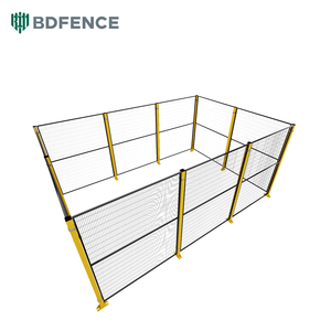 Barrière de station robotique miniature, légère, modulaire, en maille, design peu encombrant pour une zone de travail indépendante pour petits robots intelligents - Product Image 1