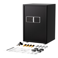 Caja Fuerte Digital Electrónica con Teclado Táctil y Desbloqueo Automático por Huella Dactilar, Diseño Moderno, Caja de Seguridad para el Hogar
