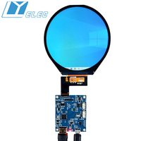 3.4 pouces HD 800x800 TFT IPS 3.4 pouces rond TFT LCD Module d'affichage HD-MI contrôleur carte circulaire mètres industriels écran LCD