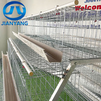 Cage à poules pondeuses de type A galvanisée à longue durée de vie, 3 niveaux, capacité 120 poules, pour l'élevage