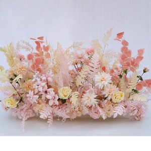 <strong>Artificial</strong> Silk Peach Flower with 7 <strong>Branches</strong> Pink White Faux Silk Cherry <strong>Tree</strong> Blossom for Wedding Spring Garden Decor