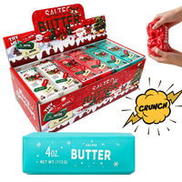 Jouet promotionnel sensoriel anti-stress en forme de beurre de noix de coco et de fromage, 4 oz, à montée lente, pour Noël